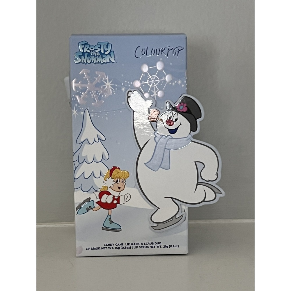 Colourpop Frosty the Snowman Candy Cane Lip‎ Mask & Scrub Duo